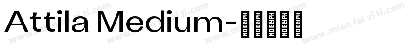 Attila Medium字体转换